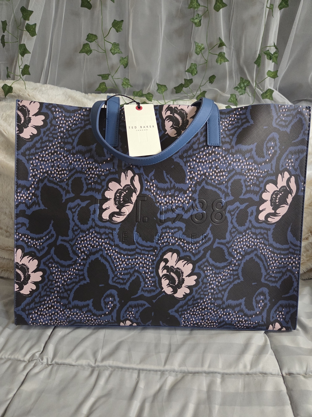 NWT - Ted Baker London Dielcon Graphic Floral Large Shopper Bag